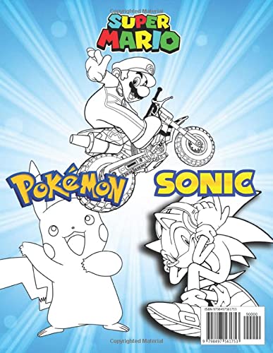 3 in 1 Anime Libro Da Colorare: +100 immagini di alta qualità, Libro da colorare speciale per bambini e appassionati da 3-7,4-8,8-10,8-12 anni, grandi regali per i bambini