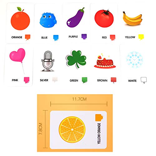 3 juegos de tarjetas didácticas educativas forman tarjetas didácticas de animales y colores para niños pequeños