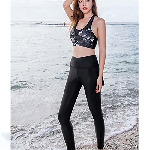 3-PC Set Wetsuit Traje De Buceo para Mujeres Agregar Fertilizante Capucha Manga Larga Elástica Sacre De Sol Sailboat Swimsuit MUMUJIN (Size : M)