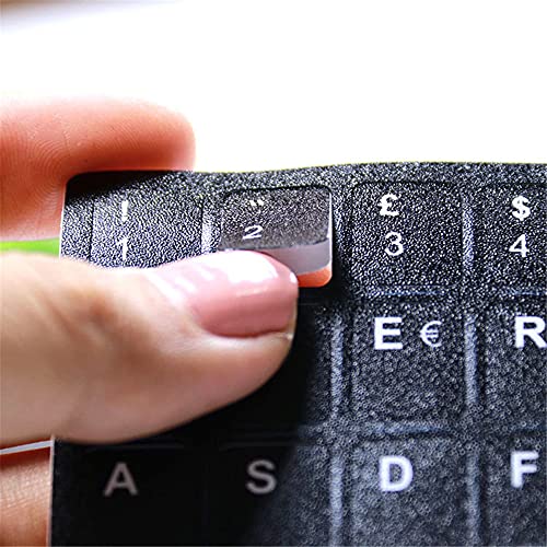 3 pegatinas universales para teclado ruso francés inglés árabe español, letra alfabeto de página pegatinas para ordenador portátil teclado de escritorio práctico