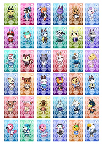 30 unidades Selected Villagers NFC Tag Mini Cards for Animal Crossing New Horizons for Nintendo Switch/Switch Lite/Wii U Amiibo