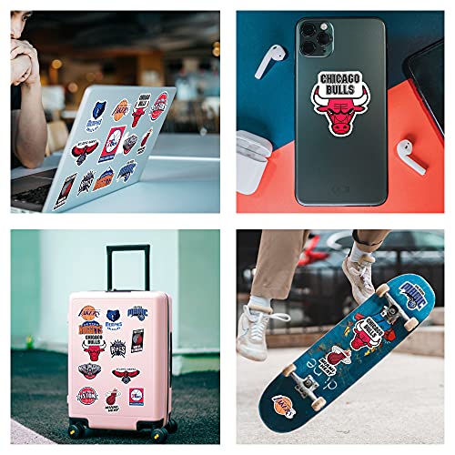 32 Pegatinas de Baloncesto. Pegatinas Asociacion Basquetbol NBA. Pegatinas Lakers, Chicago Bulls, Orlando Magic u Mucho mas