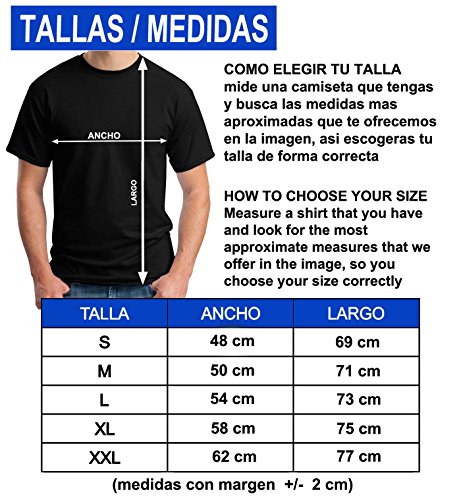 35mm - Camiseta Hombre Pablo Escobar - Narcos - Plata o Plomo - Blanco - Talla m