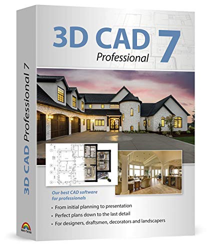 3D CAD 7 Professional - Plan & design buildings from initial rough sketches to the finished blueprints - CAD and architecture software for Windows 10, 8.1, 7