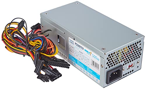3GO PS500TFX 500W TFX Gris Unidad de - Fuente de alimentación (500 W, 12 cm, 1 Ventilador(es), 20+4 Pin ATX, PC, TFX)