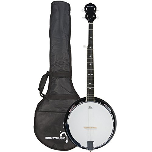 3rd Avenue Rocket BJW01 Banjo occidental de 5 cuerdas con bolso
