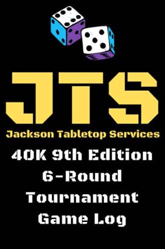 40K 9th Edition 6-Round Tournament Game Log: A Journal to keep track of your Warhammer 40,000 games