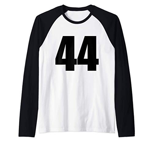 44 Cage Cosplay - 44 is on FRONT ONLY Camiseta Manga Raglan