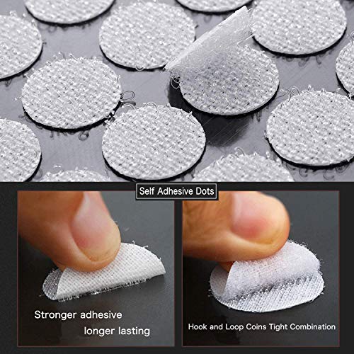 450 Pares Adhesivo Redondo Monedas 15mm, Lunares Adhesivo Cintas Autoadhesivo Puntos de Adhesivo