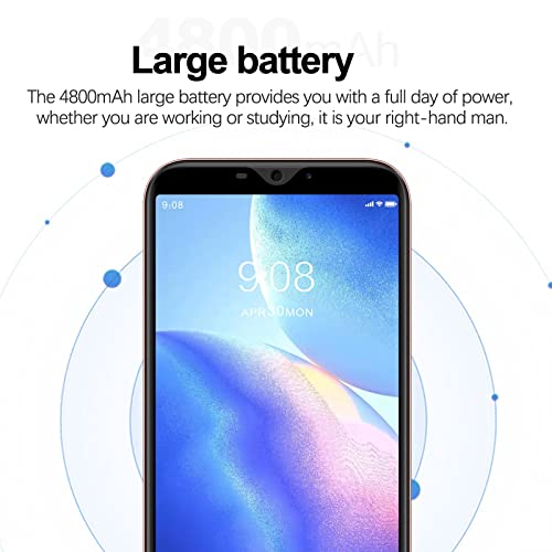 4G Moviles Libres Baratos 6.0 Pulgadas Android 10.0,32GB ROM +2 GB RAM Smartphone Libres Quad Core Teléfono Móvil 4800mAh Face ID, Moviles Baratos y Buenos GPS/WiFi/Hotspot (2*SIM+1*SD) (Rosado)