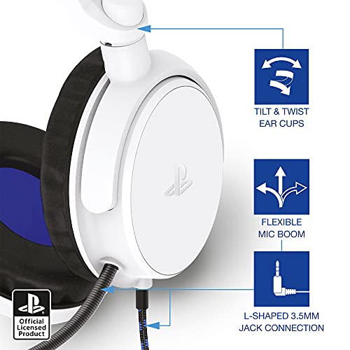 4Gamers PRO4-50s - Auriculares estéreo con Licencia Oficial para PS4, Color Blanco