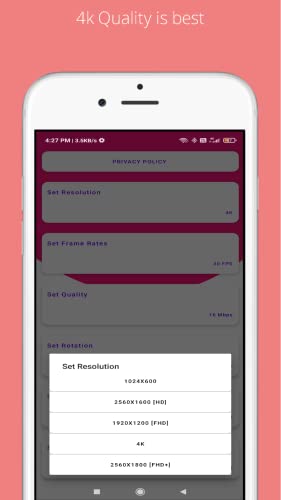 4k Screen Recorder Pro WIth Internal Audio Recording