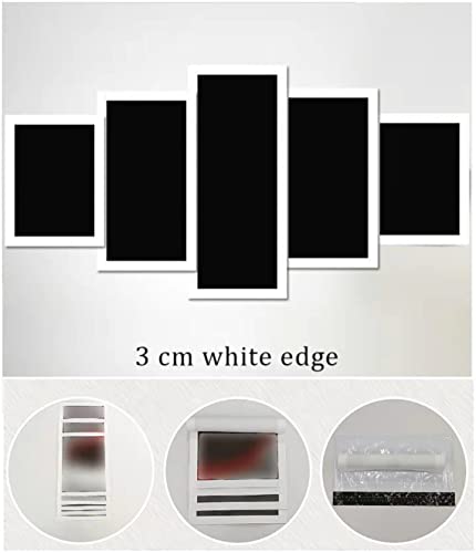 5 paneles acuarela mapa del mundo artista de la pared decoración del hogar pintura al óleo impresa en lienzo arte pared imagen A98 M