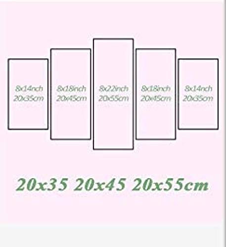 5 piezas de lienzo Cuadro compuesto por 5 lienzos impresos en HD, utilizados para decoración del hogar y carteles Póster videojuego Killzone 2 con marco 100x55cm