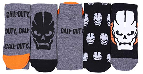 5 x Calcetines grises de Call of Duty ACTIVISION 43-47