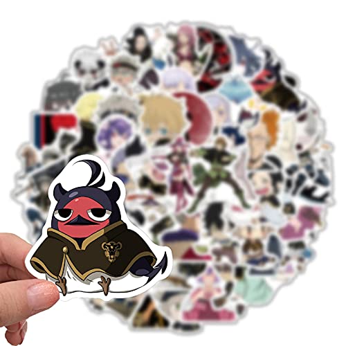 50PCS Anime Black Clover Sticker Waterproof To DIY Laptop Notebook Guitar PS4 Stationery For Children Cartoon Toy Sticker