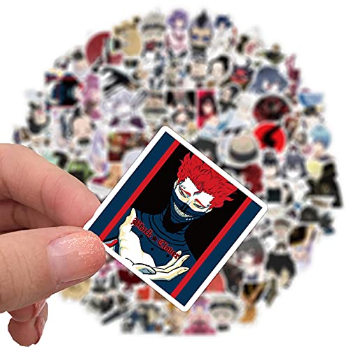 50PCS Anime Black Clover Stickers Waterproof To DIY Laptop Notebook Guitar PS4 Stationery For Children Cartoon Toy Sticker