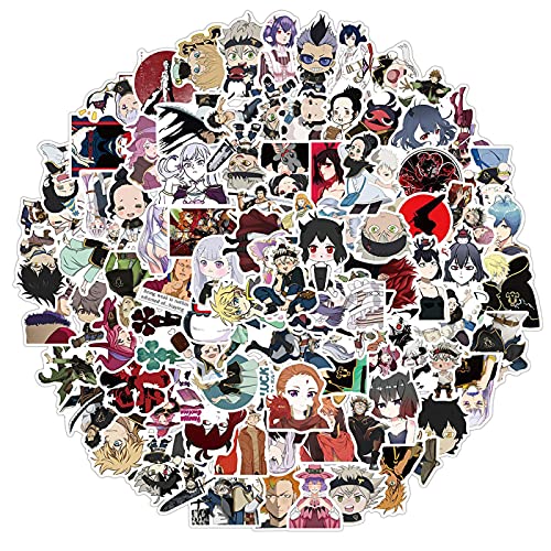 50PCS Anime Black Clover Stickers Waterproof To DIY Laptop Notebook Guitar PS4 Stationery For Children Cartoon Toy Sticker