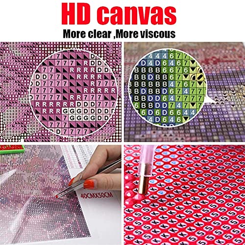 5D DIY Diamond Painting por Número Kits, Montaña de nieve de invierno 40x80cm Bricolaje Diamante Pintura Full drill Rhinestone Bordado Artes Punto de cruz Manualidades para Decoración de la del Hogar