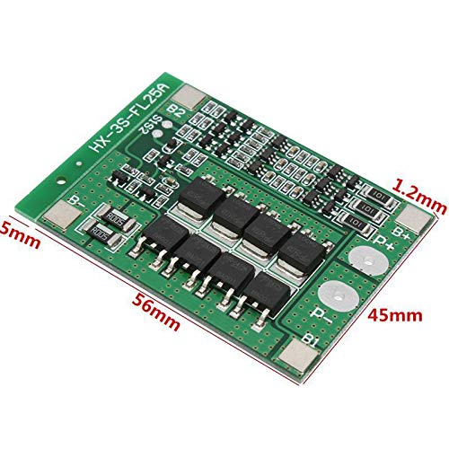 5pcs 3S 25A Li-Ion 18650 BMS PCM Battery Protection Board with Balance BMS PCM