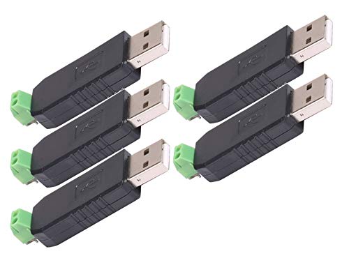 5pcs USB to RS485 485 Converter Adapter Support Win7 XP Vista Linux Mac OS