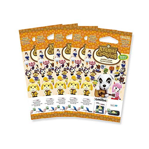 5x Amiibo Karten 3 Stück Animal Crossing Happy Home Designer Vol. 2 [Importación alemana]