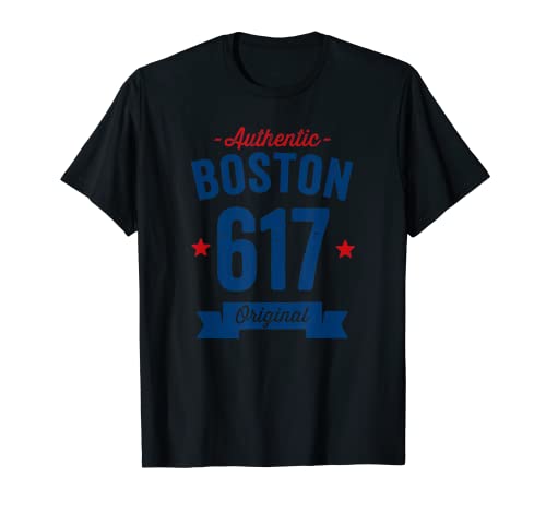 617 Boston Código de área apenado Auténtica ciudad estadounidense estadounidense Camiseta