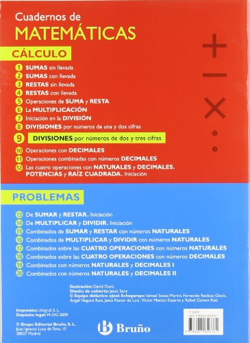 9 Divisiones por números de dos y tres cifras (Castellano - Material Complementario - Cuadernos De Matemáticas) - 9788421656761