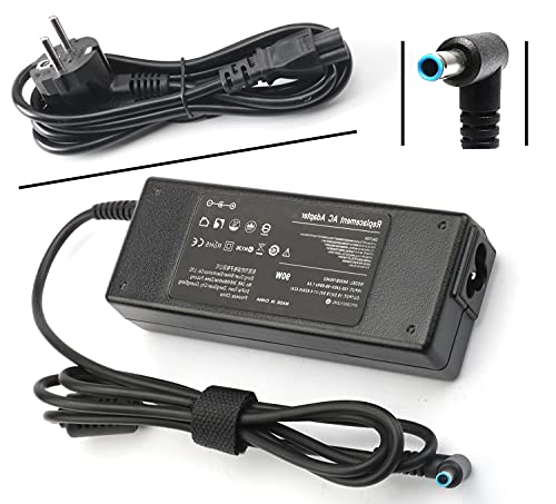 90W Adaptador Cargador Portátiles Ordenador para HP 250 255 G2 G3 G4 G5 Notebook, HP Pavilion X360 15 17, HP ProBook G3 G4 G5 G6 G7 Series 430 440 450 455 470 640 645 655 Connector: 4.5 X 3.0mm