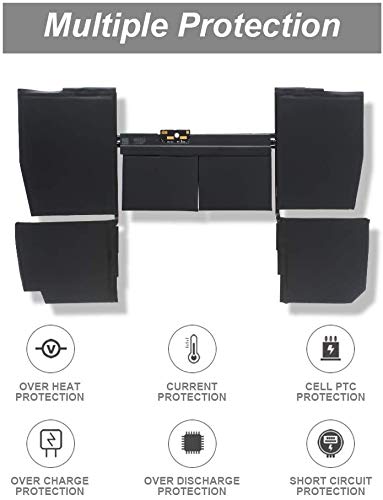 A1527 Batería para MacBook Retina 12" A1534 Early 2015 2016 Mid 2017 BTO/cto EMC 2746 2991 3099 MF865LL/A MF855LL/A MJY32LL/A MJY42LL/A MK4M2LL/A MK4M2BZ/A MK4N2LL/A MNYF2LL/A MNYG2LL/A MLHA2LL/A