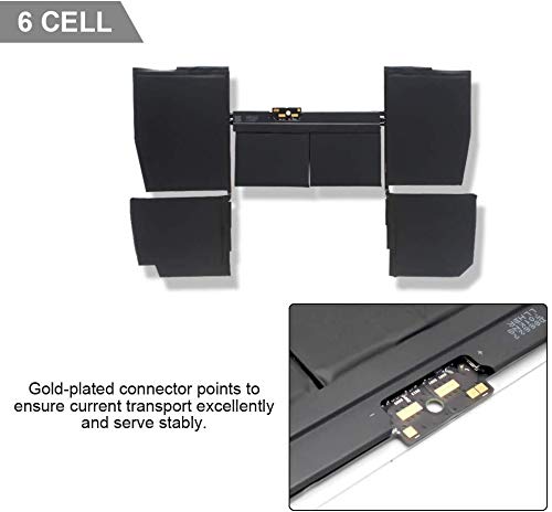 A1527 Batería para MacBook Retina 12" A1534 Early 2015 2016 Mid 2017 BTO/cto EMC 2746 2991 3099 MF865LL/A MF855LL/A MJY32LL/A MJY42LL/A MK4M2LL/A MK4M2BZ/A MK4N2LL/A MNYF2LL/A MNYG2LL/A MLHA2LL/A