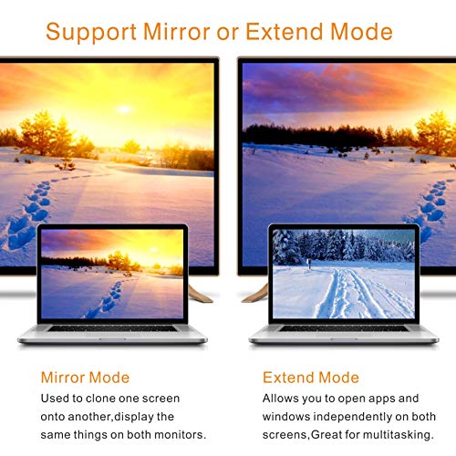 ABLEWE USB a HDMI Adaptador, USB 3.0/2.0 a HDMI HD1080P Audio Video Convertidor Cable para PC Laptop Projector HDTV Compatible con Windows XP / 10/8.1/8/7