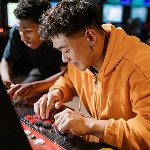 ABOOFAN 4Pcs Arcade Juego Botón DIY Arcade Fighting Game Kits Super Street Fighter Games