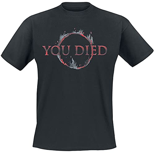 ABYstyle - Dark Souls - T-Shirt - You Died - Negro - Hombre (S)