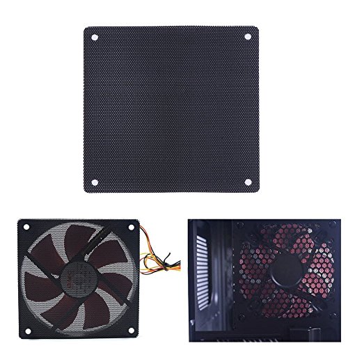 Acacia person 10 Piezas 120 x 120 mm PVC PC Ventilador Filtro de Polvo Fan Resistente al Polvo Case Cover Computer Mesh