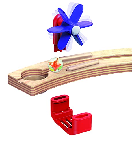 Acantilado quadrilla de Hape, circuito de canicas de madera, juego de circuito y laberinto de canicas, desarrollo eduicativo temprano STEAM juguetes para construir para niños y niñas