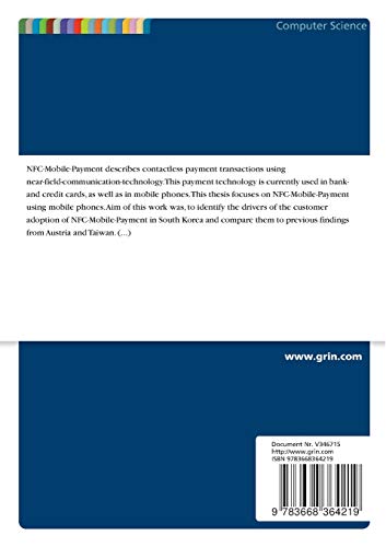 Acceptance and Success Factors for NFC-Mobile-Payment in South Korea. In comparison to Austria and Taiwan