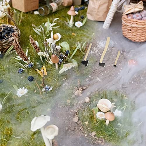 Accessori in Miniature Della Casa Delle Bambole, Mobili per La Casa Delle Bambole E Accessori, Mini Utensile Ascia Miniatura Mini Ascia con Manico in Legno Ornamento Della Casa Delle Bambole