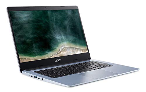 Acer Chromebook 314 - Ordenador Portátil 14" HD (Intel Celeron N4020, 4GB RAM, 32GB eMMc, Intel UHD Graphics, Chrome OS), Color Plata - Teclado Qwerty Español