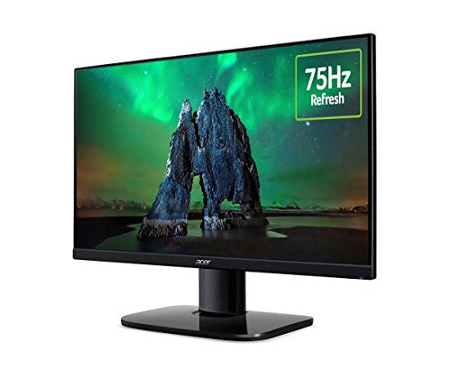 Acer KA272bi - Monitor de 27" Full HD 75 Hz (68,6 cm, 1920x1080, Pantalla IPS LED, ZeroFrame y FreeSync, 250 nits, Tiempo de Respuesta 1ms VRB, VGA, HDMI) - Color Negro