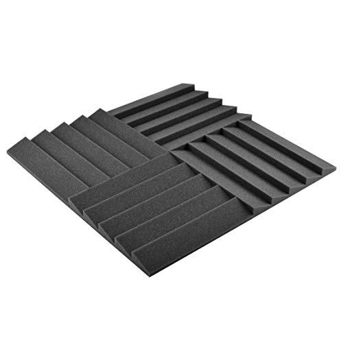 AcousPanel Espuma Acústica Pack de 12 Planchas de 30x30x3cm Color Gris Antracita