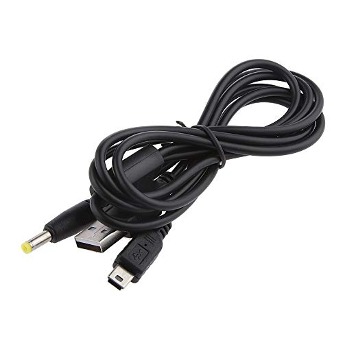 actecom 2 en 1 USB Cable de Carga de Datos Compatible con Cargador Sony PSP 1000 2000 3000 Negro