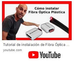 ACTELSER Cable de Fibra Óptica Plástica POF. Rollo de 10 Metros o más.