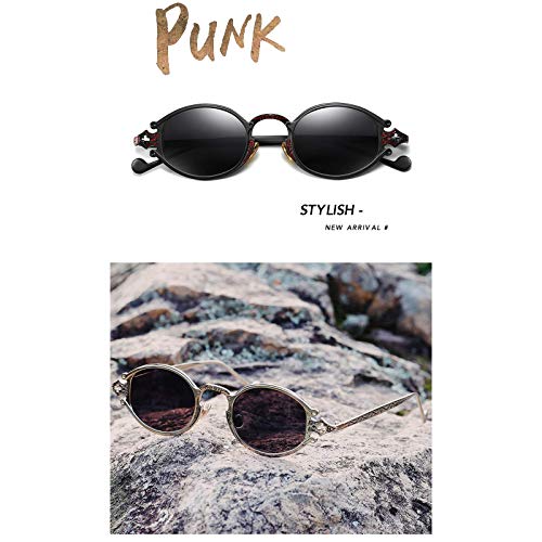Actualice Europa y los Estados Unidos Nuevos gafas Retro Steam Ounk OuNk Sunk Sungasses Gothic Oval Frame tallado tinta espejo, una variedad de estilos, hombres, hombres