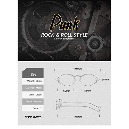 Actualice Europa y los Estados Unidos Nuevos gafas Retro Steam Ounk OuNk Sunk Sungasses Gothic Oval Frame tallado tinta espejo, una variedad de estilos, hombres, hombres