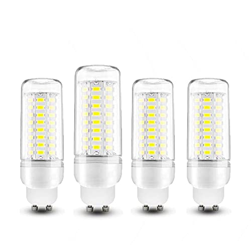 ACXLONG Bombillas LED modernas de maíz GU10 12W 72 SMD 5730 1200LM Blanco frío 6000K No regulable Ángulo de haz de 360 ​​° Brillo total Lámpara LED de ahorro de energía, Paquete de 4