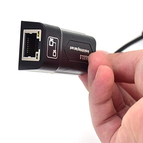 Adaptador USB 2.0 a RJ45 / 2X Cable USB Mirco Adaptador Ethernet LAN para Amazon Fire TV 3 o Stick Gen 2 (Negro)
