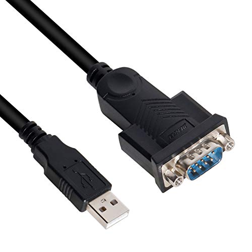 Adaptador USB a Serie, Benfei 1,8m USB a RS-232 Hembra (9 Pines) DB9 Cable Serie, chipset, Windows 10/8.1/8/7, Mac OS X 10.6 y Superiores
