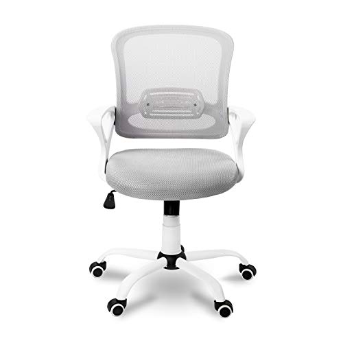 Adec - Brisa, Silla de Escritorio giratoria, Silla de Oficina, Silla despacho con Ruedas Color Gris Claro, Medidas: 60 x 93-101 x 60 cm de Fondo