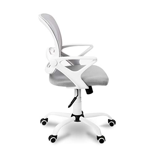 Adec - Brisa, Silla de Escritorio giratoria, Silla de Oficina, Silla despacho con Ruedas Color Gris Claro, Medidas: 60 x 93-101 x 60 cm de Fondo